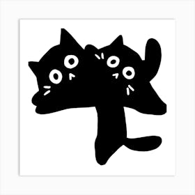 Black Cats Art Print