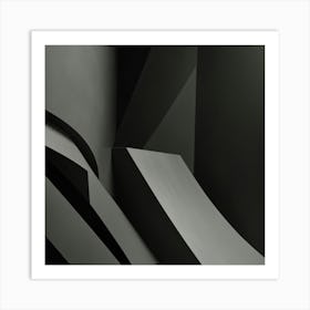 Abstract Black And White Art Print