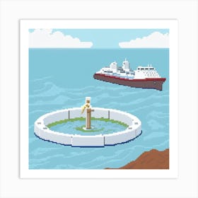 Pixel Art Art Print