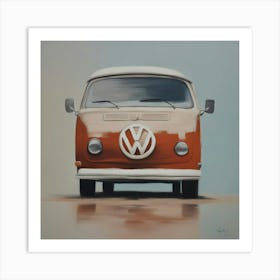 Vw Bus acrylic paint Art Print