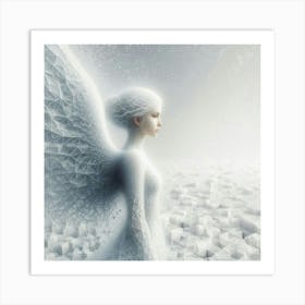 Angel In The Snow Art Print