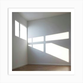 Empty Room With Sunlight Art Print