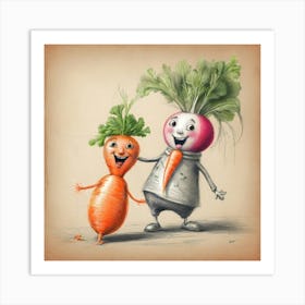 Carrots And Carrots 2 Art Print