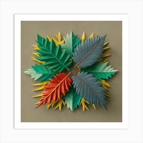 Lively Leafscape Art Print