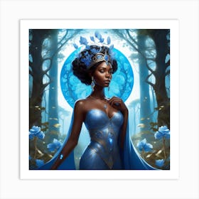 Blue Aura Art Print