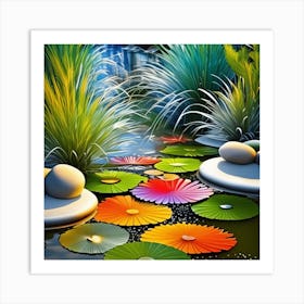 Lily Pond #2 Art Print