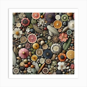 Flowers In The Garden Art Print