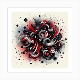 Abstract Swirls Art Print