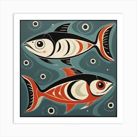 Two Fish Art Print