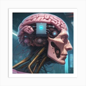 Brain Of A Robot 25 Art Print