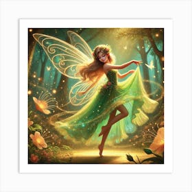 Fairy In The Forest Art Print