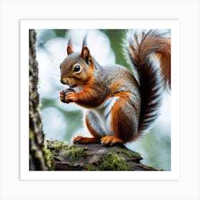 Red Squirrel 16 Art Print