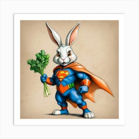 Super Bunny 11 Art Print