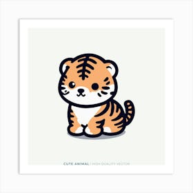 Cute Tiger 6 Art Print