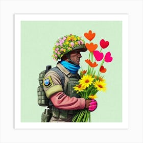 Flowers Instead Of Weapons Art Print