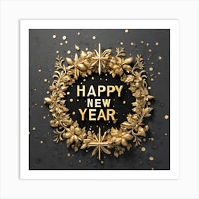 Happy New Year 74 Art Print