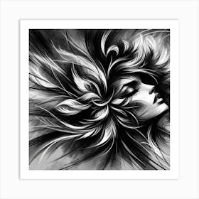 Portrait Of A Woman Art Print