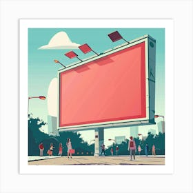 Billboard In The City Art Print