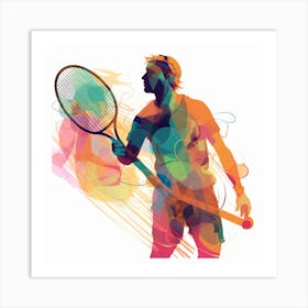 Tennis Player Art Print