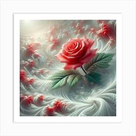 Rose Fractal Art Art Print