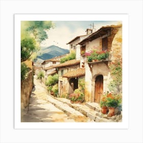 Rural Village Art Print