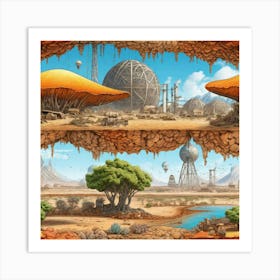 Desert Landscape 36 Art Print