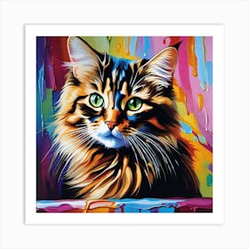 Cat Painting 11 Art Print