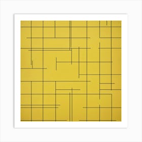 Yellow Squares 2 Art Print