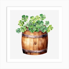 Barrel Of Shamrocks (2) Art Print