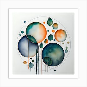 Spheres in motion ² Art Print