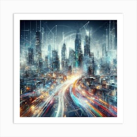 Futuristic Cityscape 9 Art Print