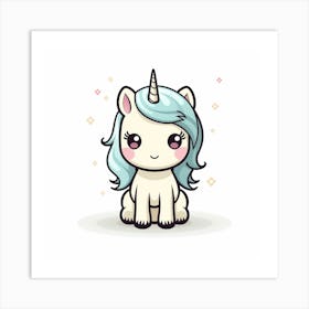 Cute Unicorn 109 Art Print