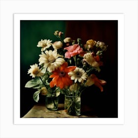 Flowers In Vases Art Print