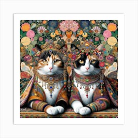 The Majestic Cats 17 Art Print