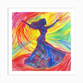 Dance Of The Rainbow Art Print