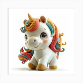 Unicorn Figurine 55 Art Print