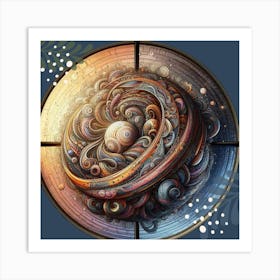 Spirals And Fractals Art Print