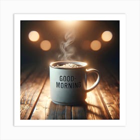 Good Morning coffee mug Art Print