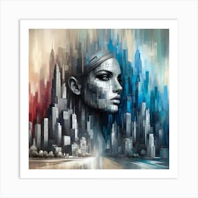 Cityscape Canvas Print Art Print