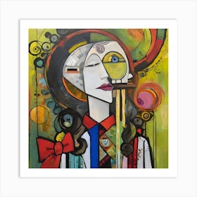 Abstract Of A Woman Art Print