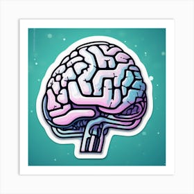 Brain Sticker 1 Art Print