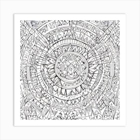 Coloring Page For Adults 1 Art Print