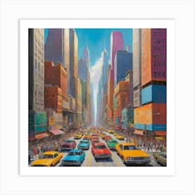 New York City City art print 2 Art Print