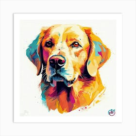 Golden Retriever Painting Art Print