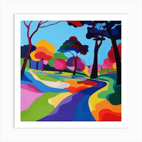 Abstract Park Collection Hyde Park Sydney Australia 3 Art Print