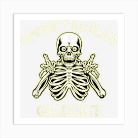 Funny Spooky Spooktacular Graduate Halloween Art Print