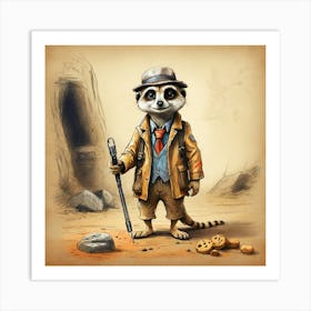 Meerkat 31 Art Print