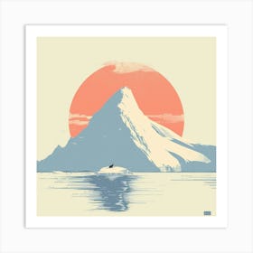 A Antarctica Lofi Illustration Art Print