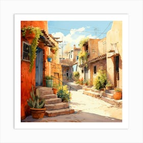 Mexican Pueblo Art Print