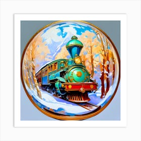 Train In The Snow Art Print